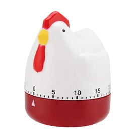HAOHIZE Lovely Chicken Timer, Kitchen Cooking Timer Clock Loud Alarm Counters Mini Size Mechanical Kitchen Cooking Alarm Clock for Home Decor Timing Reminder