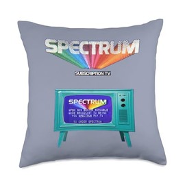 Retro 1980's Spectrum Subscription Television Throw Pillow