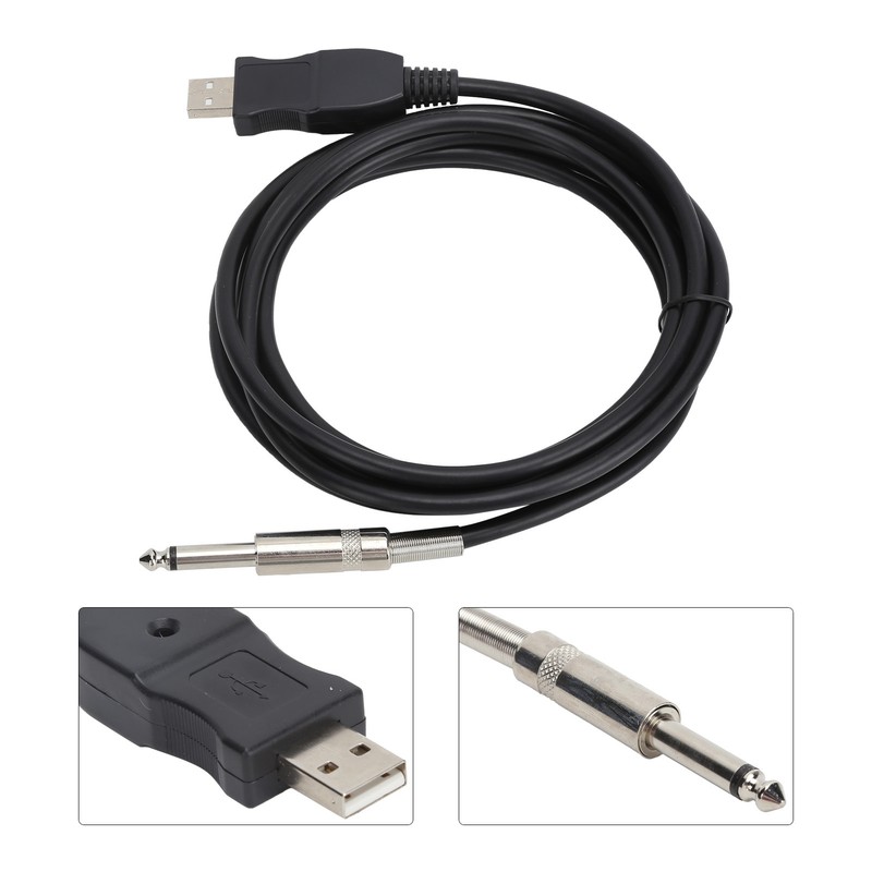 Guitar USB Cable 3 Meters Compatible with The Computer Connection