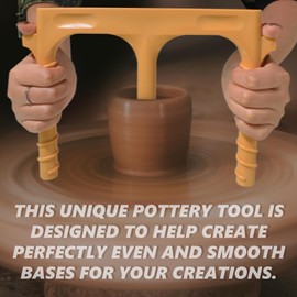 UPTTHOW Plastic Pottery Ball Opener Tool For Ceramics, Ergonomic Pottery Base Bottom Guide For Perfect Artisan Creations