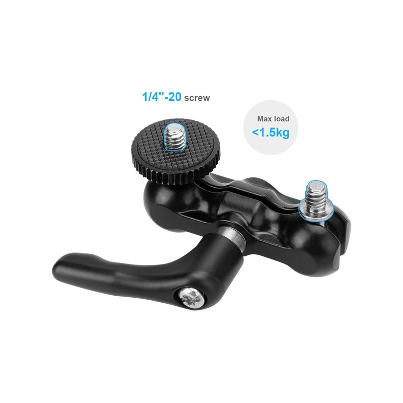 SZRIG Adjustable Universal Mini Ball Head with 1/4"-20 Screw for