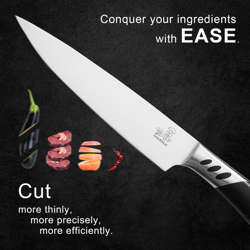 CHUSHIJI Kitchen Knives,Kitchen Knives Set of 3,Stainless Steel Kitchen Knife