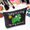 MYSOMY Rapunzel Pascal Makeup Bag Pascal Lover Gifts Today is