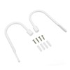 2Pcs Curtain Holdbacks U Shape Carbon Steel High Hardness Powder