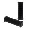 United Pacific 52000 Black Motorcycle Rubber Grip Set - 1" or 1-1/8" - Pack of 2