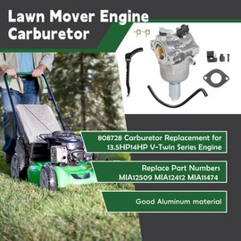 ALL-CARB 795873 Carburetor Replacement for John Deere LA105 Riding Mower Tractor 42" 19.5HP Replacement for 13.5HP Engine 31F707 350777 14HP V-Twin 808728 Carb 697203 795873 808891