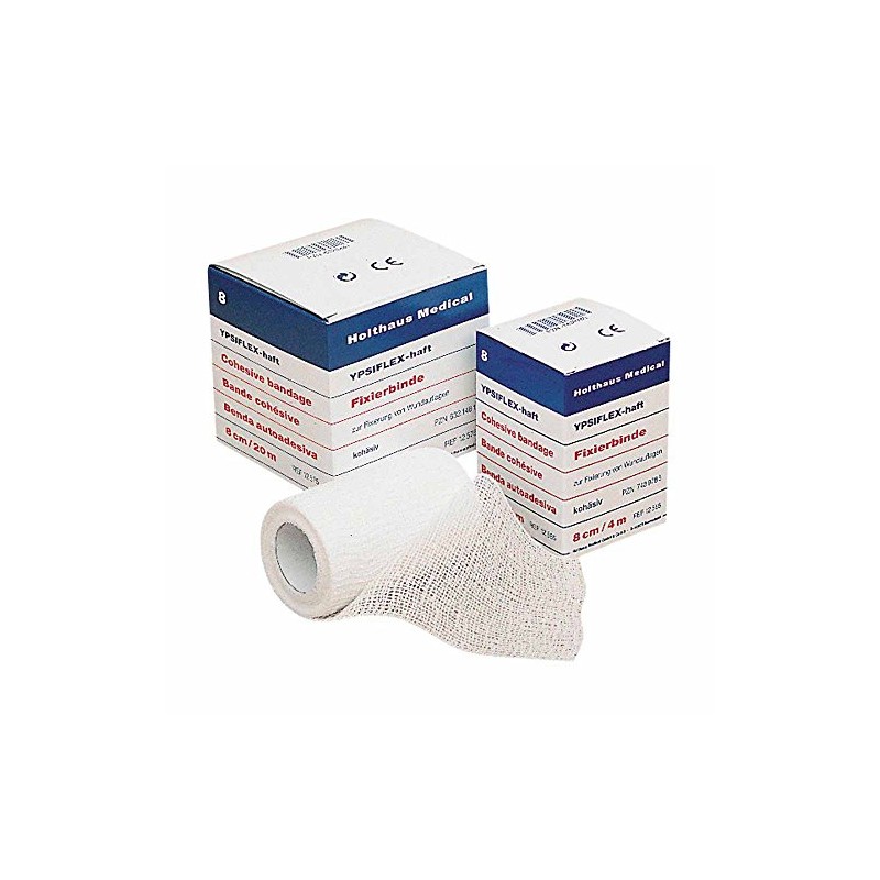 Holthaus Medical elastische Mullbinde YPSIFLEX® haft, Fixierbinde, Verband, Binde, selbsthaftend,