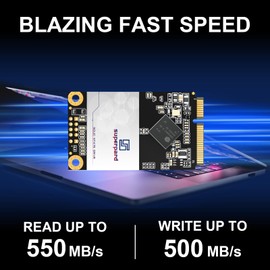 Superpard mSATA SSD 128GB SATA III 6GB/s Mini SATA Internal Solid State Drive, 3D NAND, Compatible with Legacy Laptops & Industrial PCs