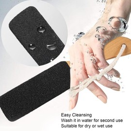 2PCS Foot File Callus Remover, Washable Dry Wet Use Heel Grater Foot Scrubber with Wooden Handle for Dead Skin Dry Rough Corns
