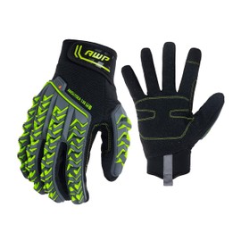 AWP Dura-Knit™ Work Gloves, Advanced 3D-Knit, Performance Grip, Durable, Touchscreen, Large, Black/Green
