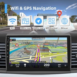 Radio for Mitsubishi Lancer 2008 2009 2010 2011-2017 Android Car Stereo, Rimoody 10.1 Inch HD Touch Screen GPS Navigation WiFi Bluetooth FM Radio Mirror Link USB Backup Camera