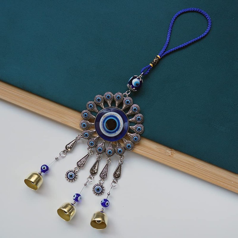 Zingtsing Evil Eye Wall Hanging Decor, Evil Eye Wind Chime,