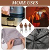 Pack of 12 Zip Slider Replacement, Zip Repair Kit, Removable,