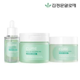 Kim Jung Moon Aloe Toner Pads Ampoule Cream Set 3 Types, 3 Set for Korean skincare routines, facial moisture and skin prep pads, Kim Jung Moon Aloe Import, Beauty and Personal