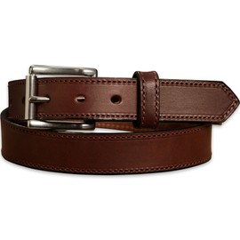 Bullhide Belts Mens Leather Belt for Work, Casual, Dress 1.25" Wide, Brown, 38"