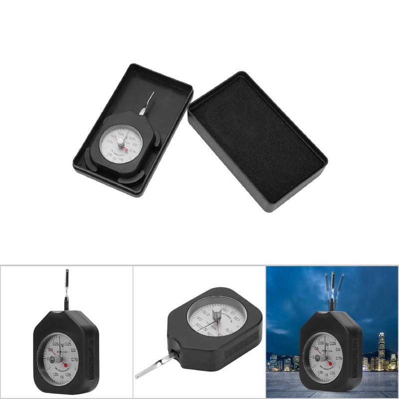 Plastic Double Pointer Dial Type Tensiometer Tension Force Analog Meter