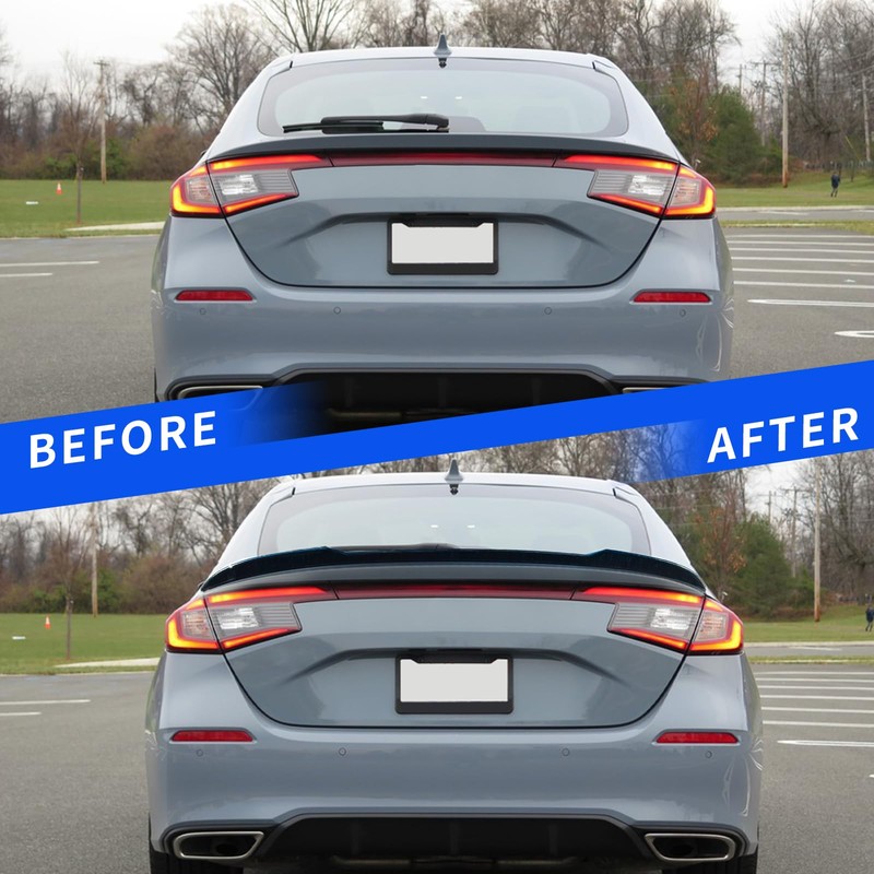 SZYANG Spoiler Compatible with 2022-2025 Honda Civic Hatchback Trunk Spoiler
