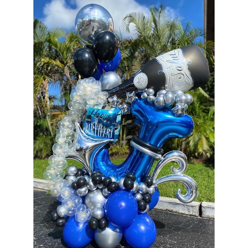 40 Inch Blue Letter Q Balloons Alphabet Q Letter Balloons