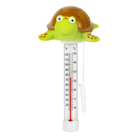 Pool Thermometer, Water Thermometer Pool, Pool Gadgets, Floating Pool Thermometer Cute for Swimming Pool, Hot Tubs, Fish Ponds & Baby Pool (Turtle)