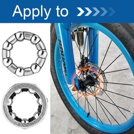Yunmoxiao 4Pcs Bike Ball Bearing Retainer Replacement Mountain Bike Parts 3/16" x 7 Balls Bicycle Repair Accessories for Kids/Stretch Bicycle MTB Bicycle Ball Bearings Bracket Front Wheel