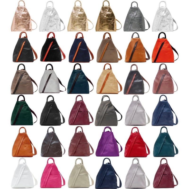 Handbag Bliss Womens Vera Pelle Super Soft Italian Leather Backpack