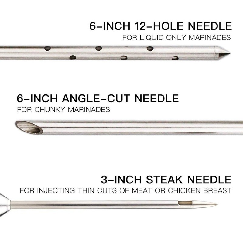 Meat Marinade Injector 304 Stainless Steel 3 Needles Sauce Seasoning