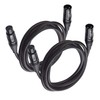 Cable Matters 2-Pack Premium XLR to XLR Microphone Cable 1.8m,