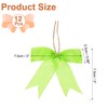 PATIKIL 3 Inch Mini Burlap Bows for Crafts, 12 Pcs