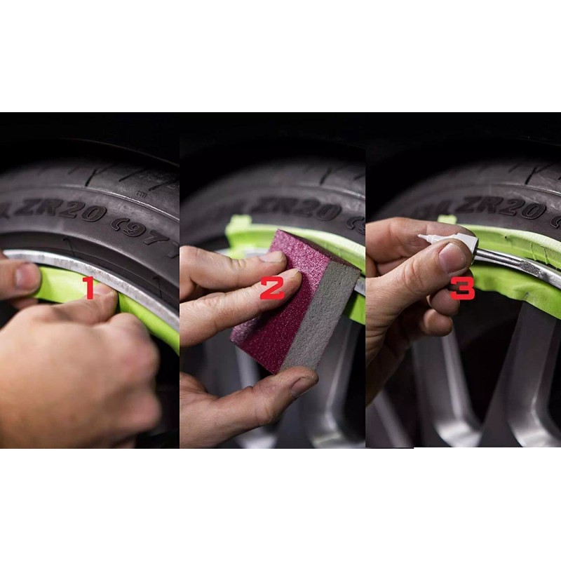 Wheel Scratch Fix Light Silver Wheel Scratch Fix Curb Rash