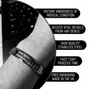 PSTD Medical Bracelet, Complex, Comorbid, Acute etc. Engraved Stainless Steel
