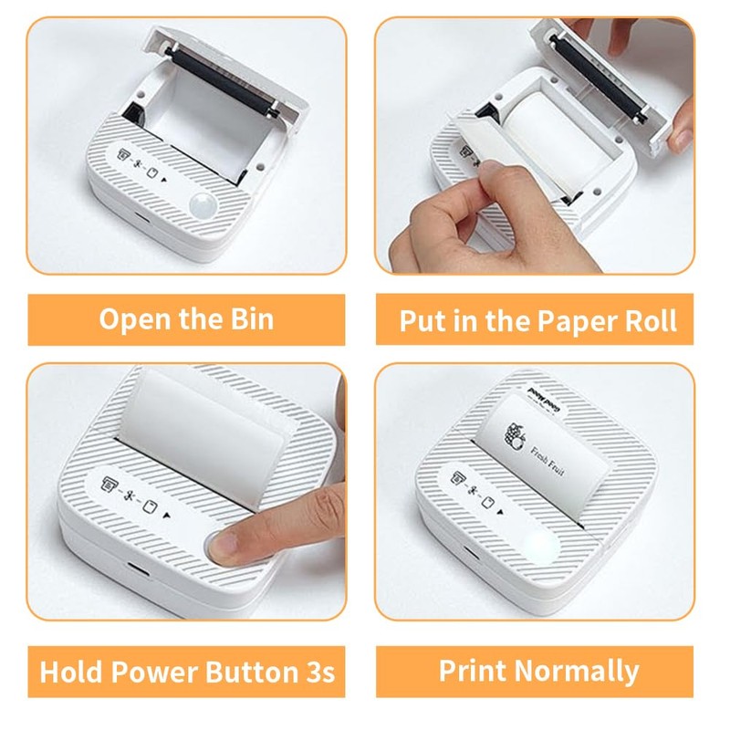 MiOYOOW Shipping Label Printer, 200DPI Wireless Thermal Printer with 13