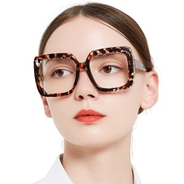 OCCI CHIARI Bifocal Reading Glasses for Men Women Transition Readers Far and Near (1.5x Demi)