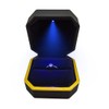 GBYAN Ring Box with LED Light Plastic Jewelry Display Gift