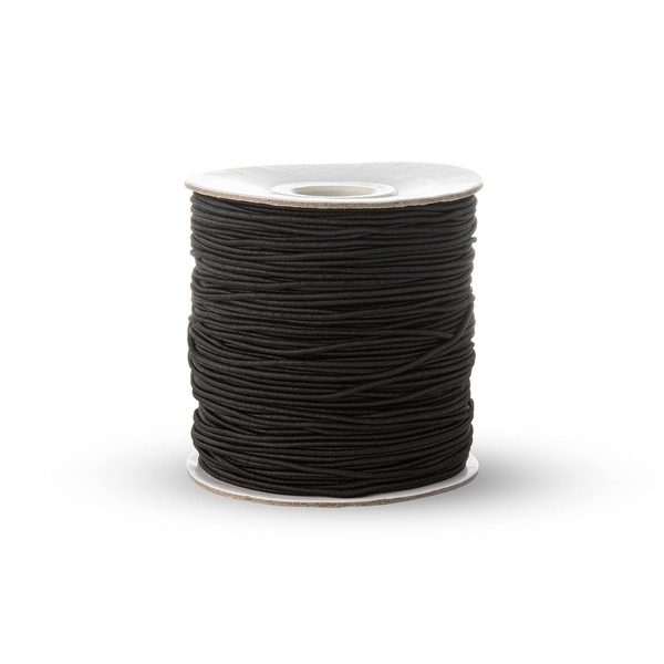Realm Elastic Cord/Round Hat Elastic Black & White (1mm, 1.5mm,