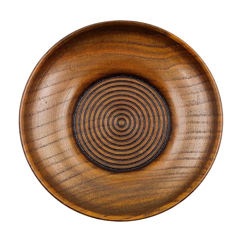 ZONADAH 6 PCS Wooden Coasters Wood Fruit Decorative Plate Round