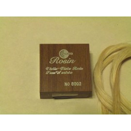 LETO - 8002 - SILVER  ROSIN  and 2 HANKS of QUALITY WHITE UNBLEACHED HAIR