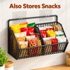 Wall-Mounted Kitchen Storage Rack for Food Organization – Iron Hanging