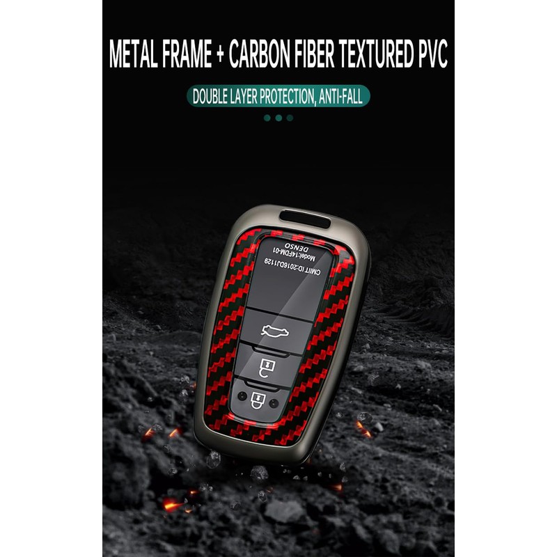 ontto Metal Car Key fob Cover Fit for Toyota Camry
