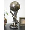 Atlas Holding World Greek Statue and Trinket Box, Bronze Finish