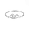 Boma Jewelry Sterling Silver Mountain Range Peak Ring, Size 9