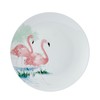 Studio Nova Flamingo Haven Tropical 12 Piece Dinnerware Plate Bowl