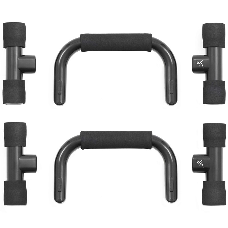 ProsourceFit Push-Up Bars (Set of 2)-Lightweight plastic handles with cushioned