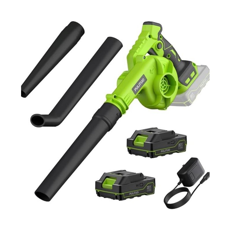 PULITUO Cordless Leaf Blower with 4.0Ah Battery and Charger Lightweight