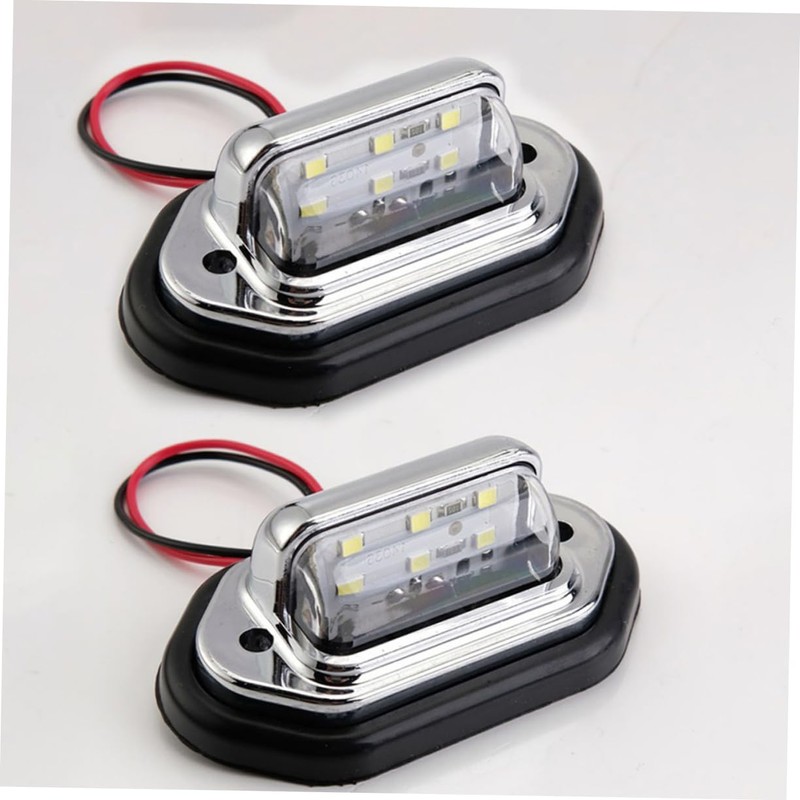 ULTECHNOVO 2pcs Led Car License Plate Light Tail Light for