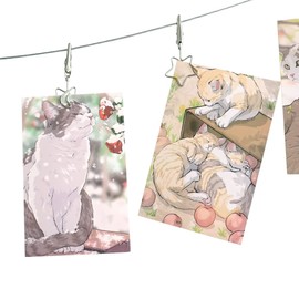 TFu Wall Hanging Photo Display, DIY Picture Photo Frame String with 12 Clips for Hanging Photos Notes and Artworks (Moon & Star)