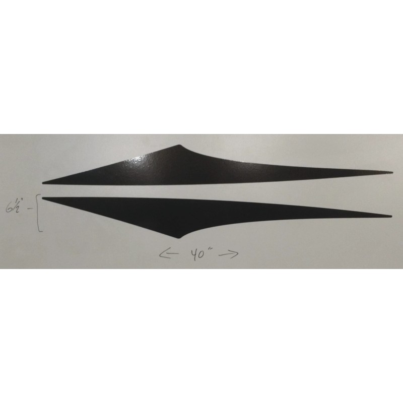 CROSSROADS RV 2010 SUNSET TRAIL DECALS 40x6.5" MAIN WAVE EXT