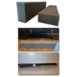 Savvy Lab 8-Piece Under Furniture Pet Toy and Children’s Toy Blocker, Easy to Install, Works on Any Floor, Practically Invisible