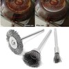 Gasea 45Pcs Wire Brushes Set, 3mm Shank Mini Wire Polishing