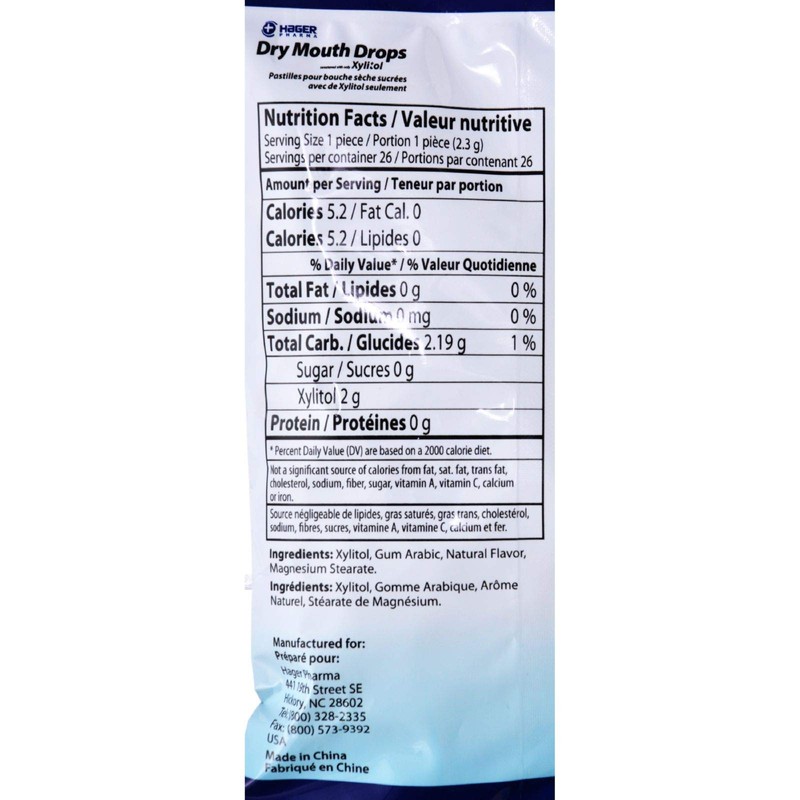 Hager Pharma Dry Mouth Drops, Mint, 2 Ounce