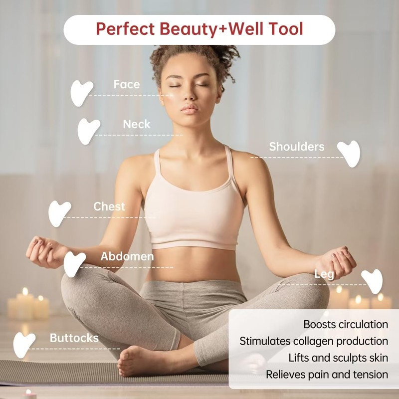 Stainless Steel Gua Sha Facial Tools Metal Gua Sha Lymphatic